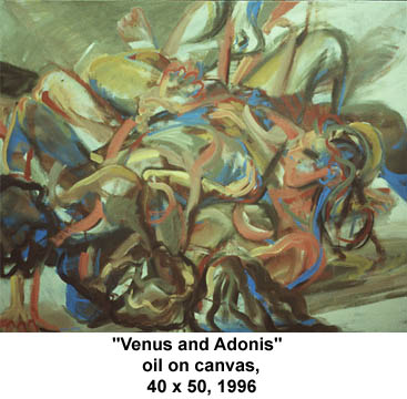 "Venus and Adonis" oil on canvas, 40 x 50, 1996