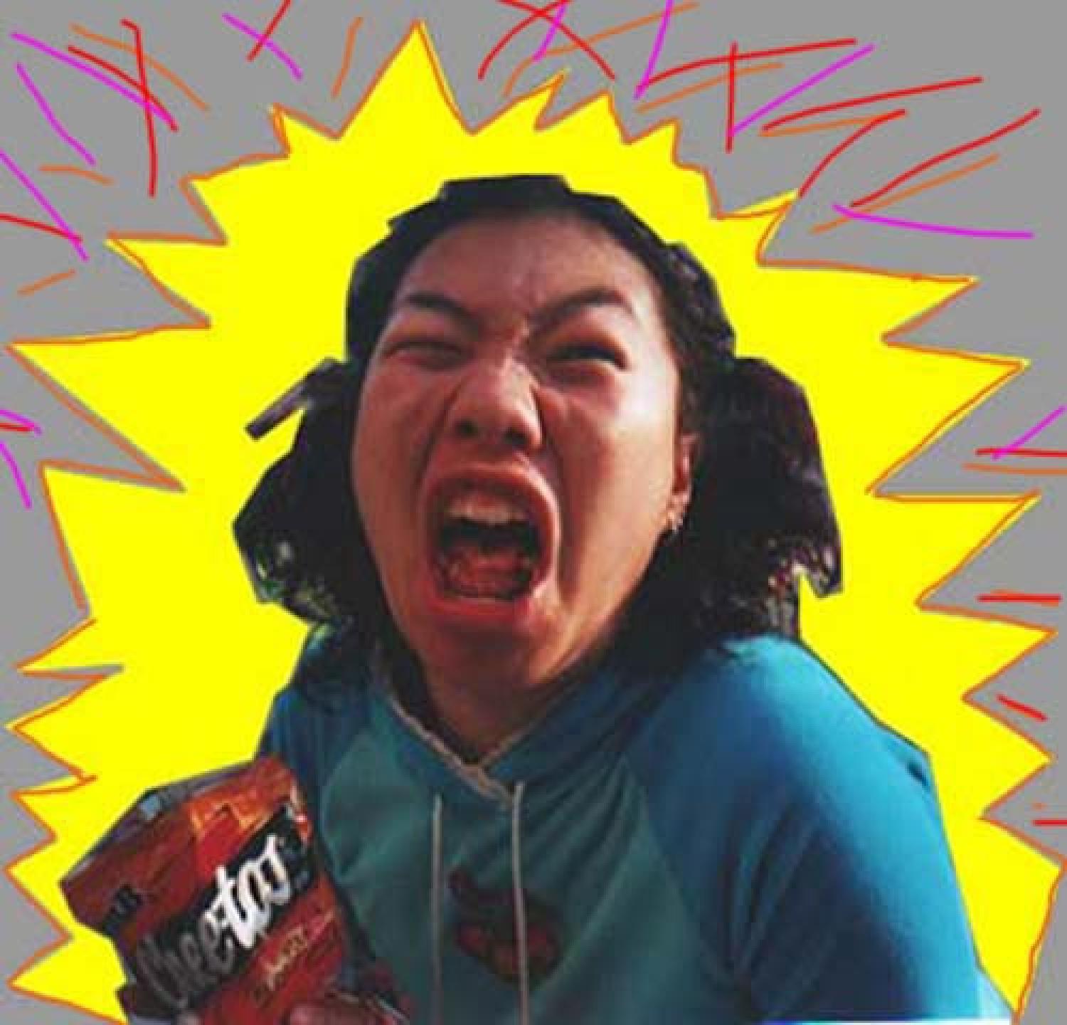 Figure 1: Depiction of angry woman