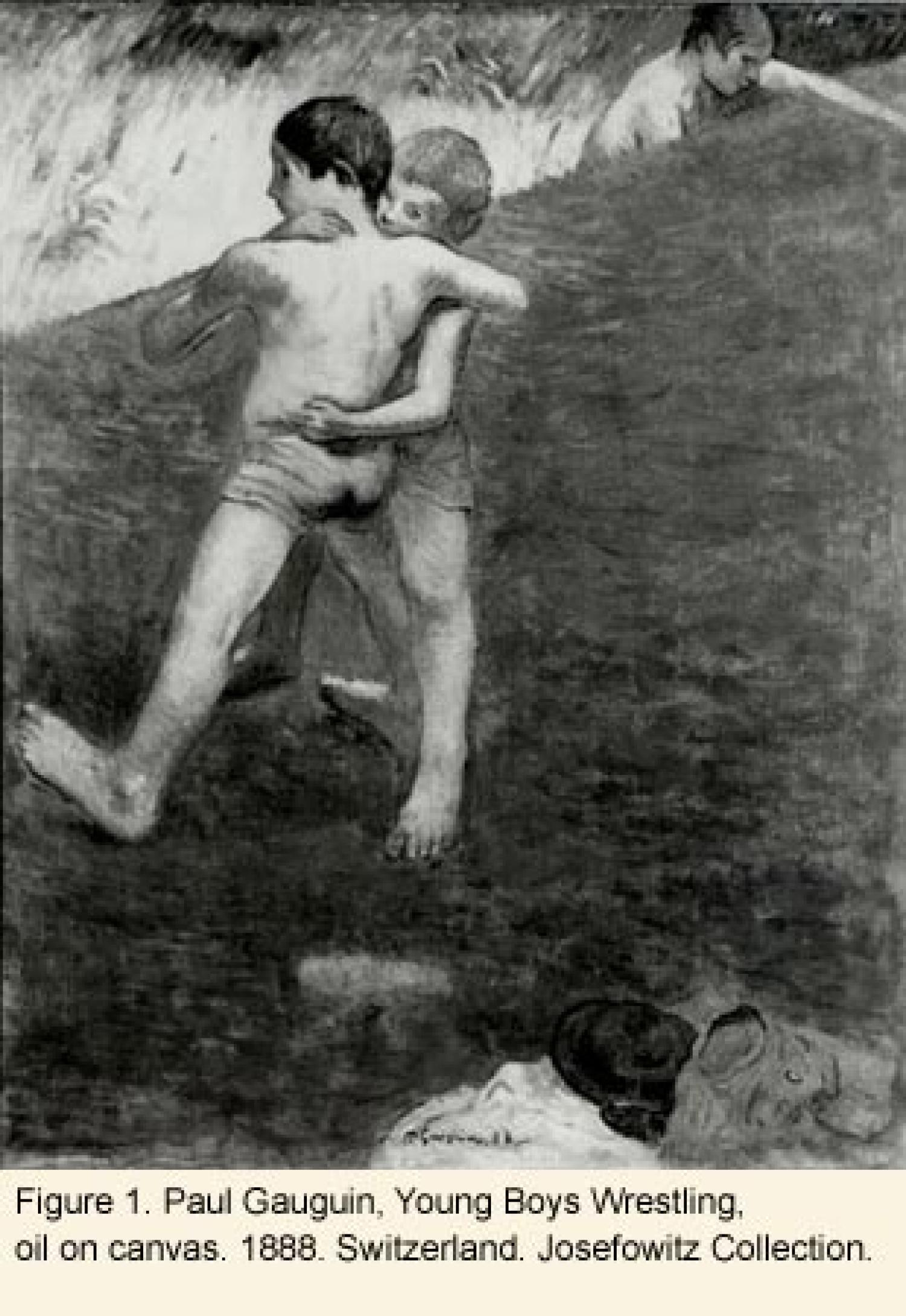 Figure 1: small boys wrestling
