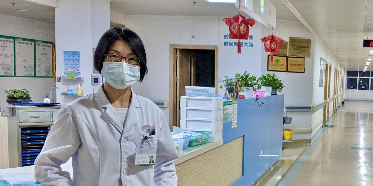 Xiaoling Chen in hospital