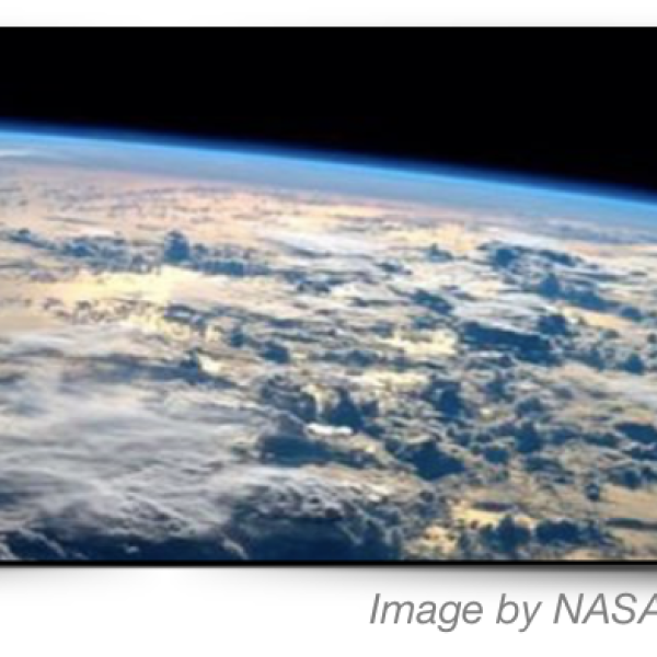 View of Earth from international space station. Photo by NASA.