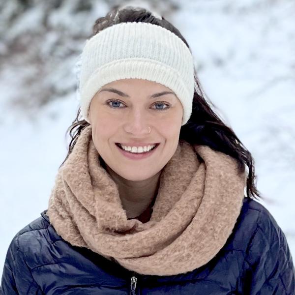 Jessica DiCarlo in the snow