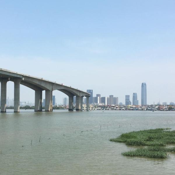 view of bridge over water