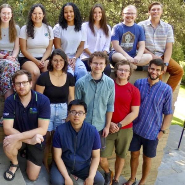 Back row: Millie Spenser, Priscilla (Pris) Corbett, Drolma Gadou, Briana Prado, Emma Barrett, Denise Mondragon, Mia Murray, Taylor O’Brien, Nathan Korinek, Ethan Carr; Middle row: Alaric Kothapally, Michele Lissoni, Aja Procita, Nic Tarasewicz, Patrick (Pat) Saylor, Isaiah Lyons-Galante; Front row: Sam Fixler, Jiacheng (Raymond) Zhou; Insert: Jill Adler Grano