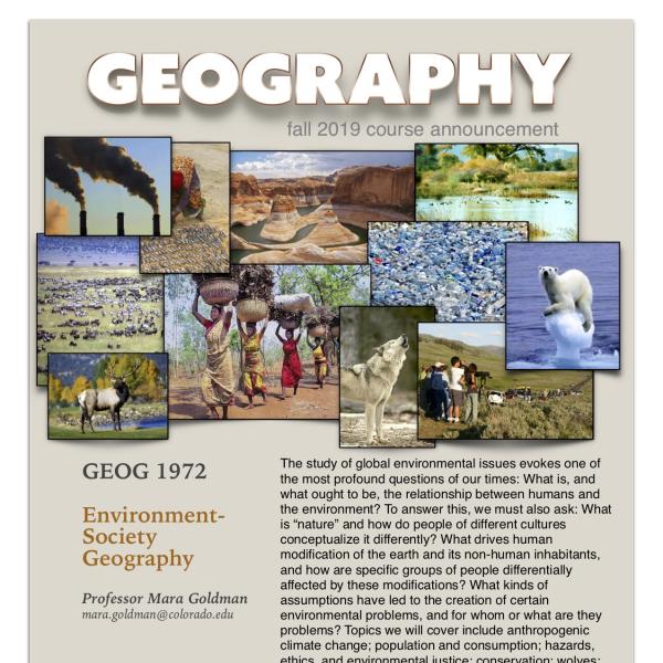 GEOG 1972 Course Announcement for Fall 2019