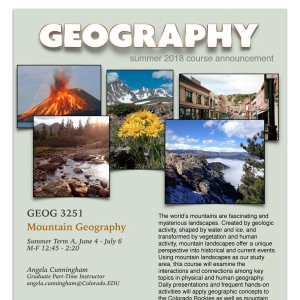 GEOG 3251 Course Flyer - Summer 2018