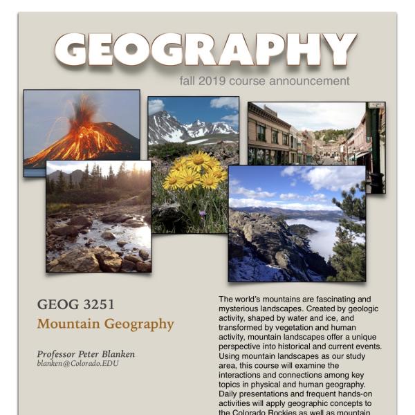 GEOG 3251 Course Announcement for Fall 2019