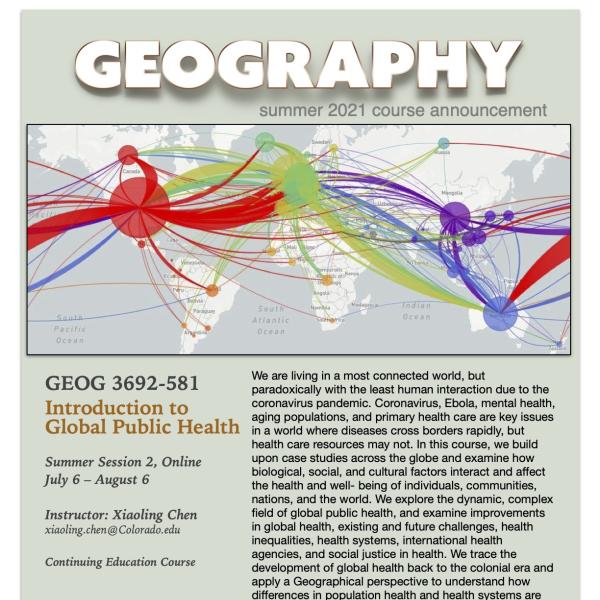 GEOG 3692-581 Course Flyer for Summer 2021