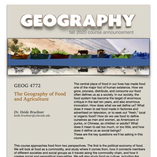 GEOG 4772 Course Flyer for Fall 2020