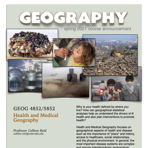 GEOG 4852 Course Flyer for Spring 2021