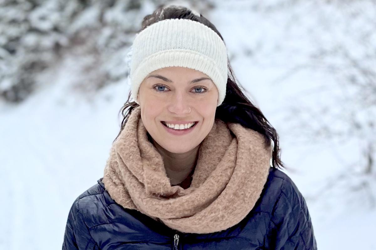 Jessica DiCarlo in the snow