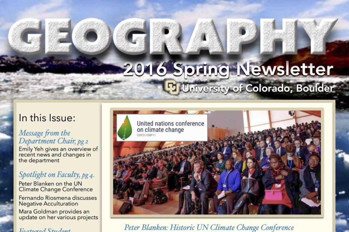 2016 Spring Newsletter