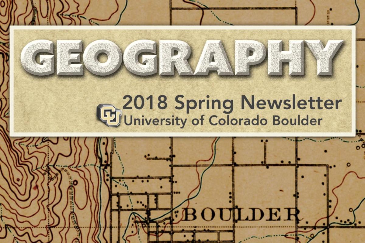 2018 Spring Newsletter cover image with table of contents