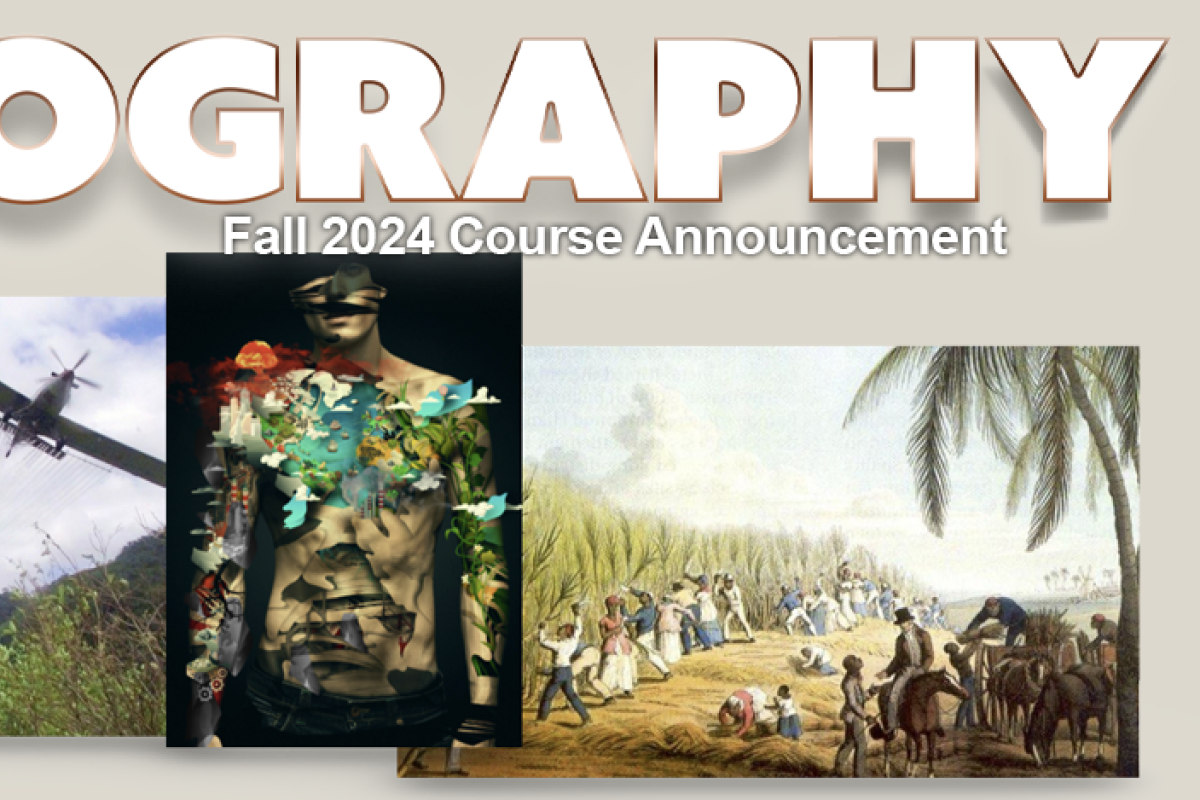 3 images: soldier, graphic of male, plantation workers