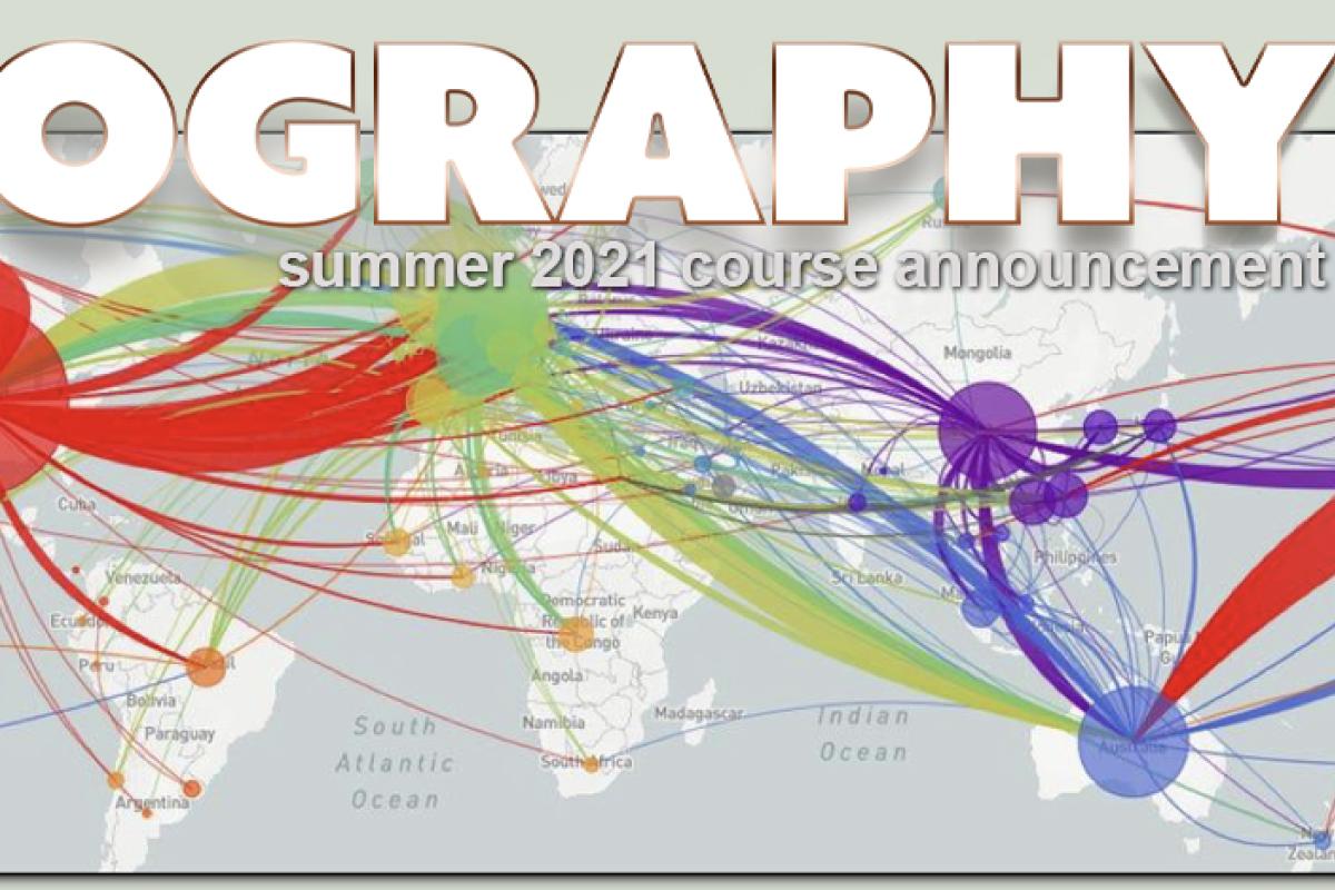GEOG 3692-581 Course Flyer for Summer 2021