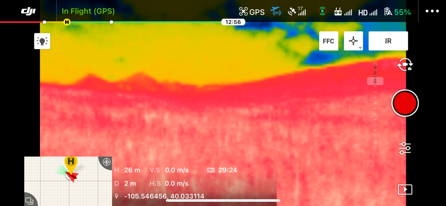 Infrared Drone's Eye View