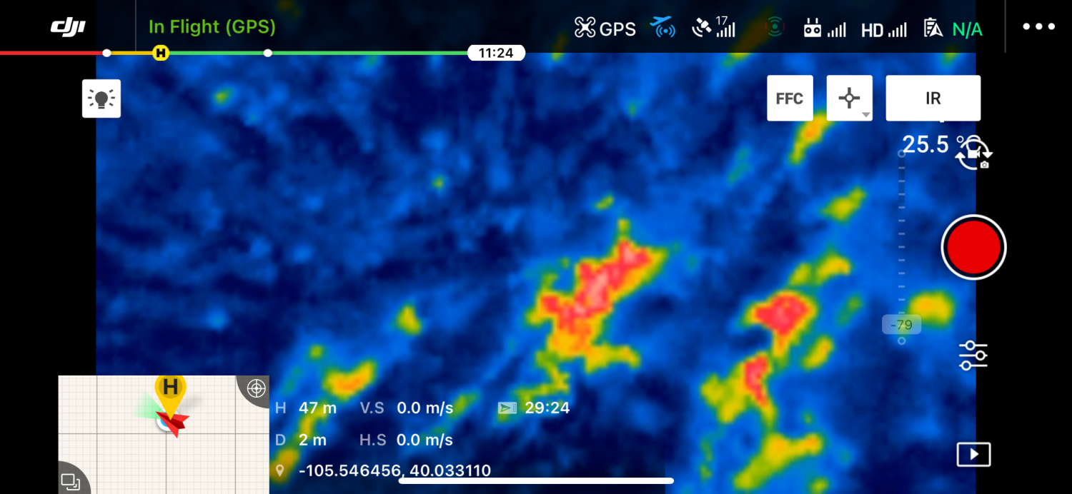 Infrared Drone's Eye View