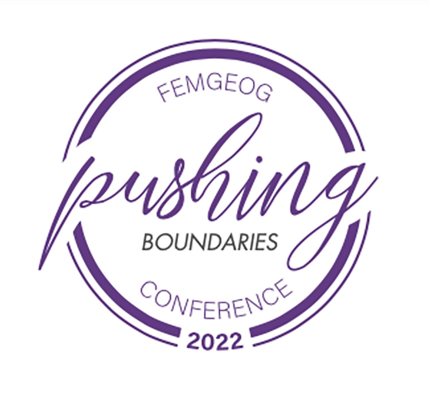 FEMGEOG "Pushing Boundaries" Logo