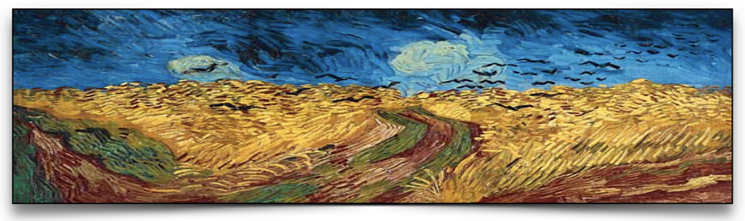 Painting of wheat field by Van Gogh