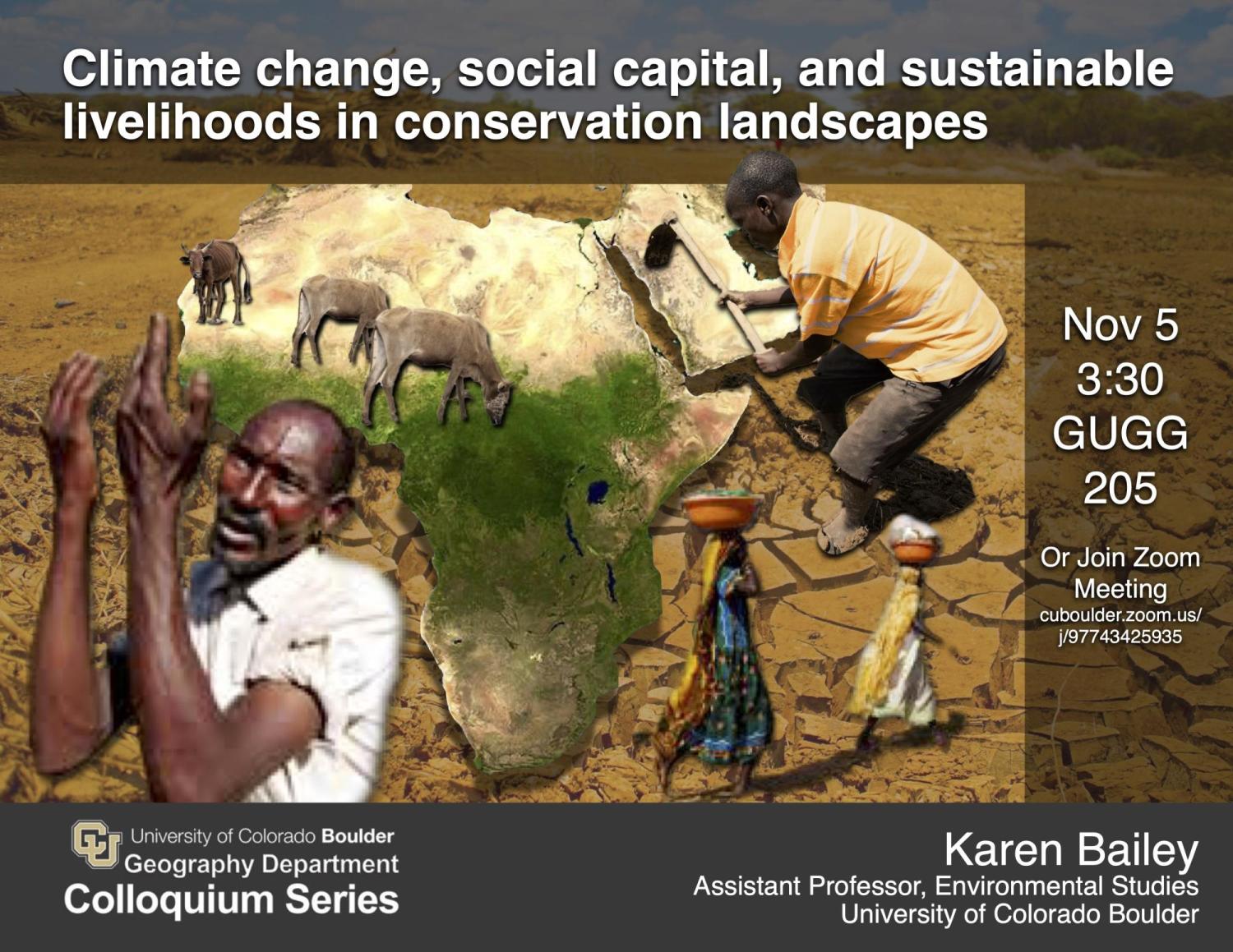 Colloquium Poster with title, time