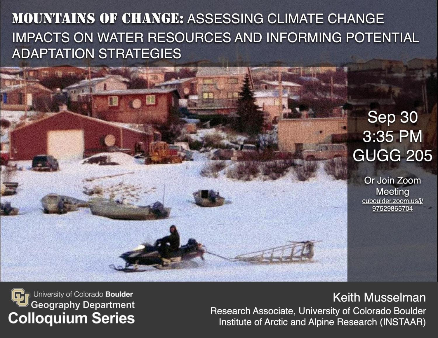 Colloquium poster with title date time location