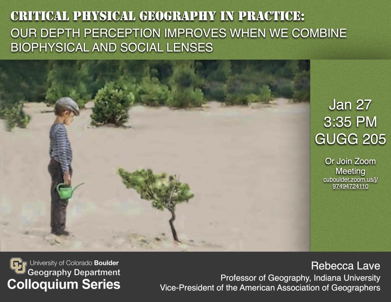 Colloquium poster with title date time location
