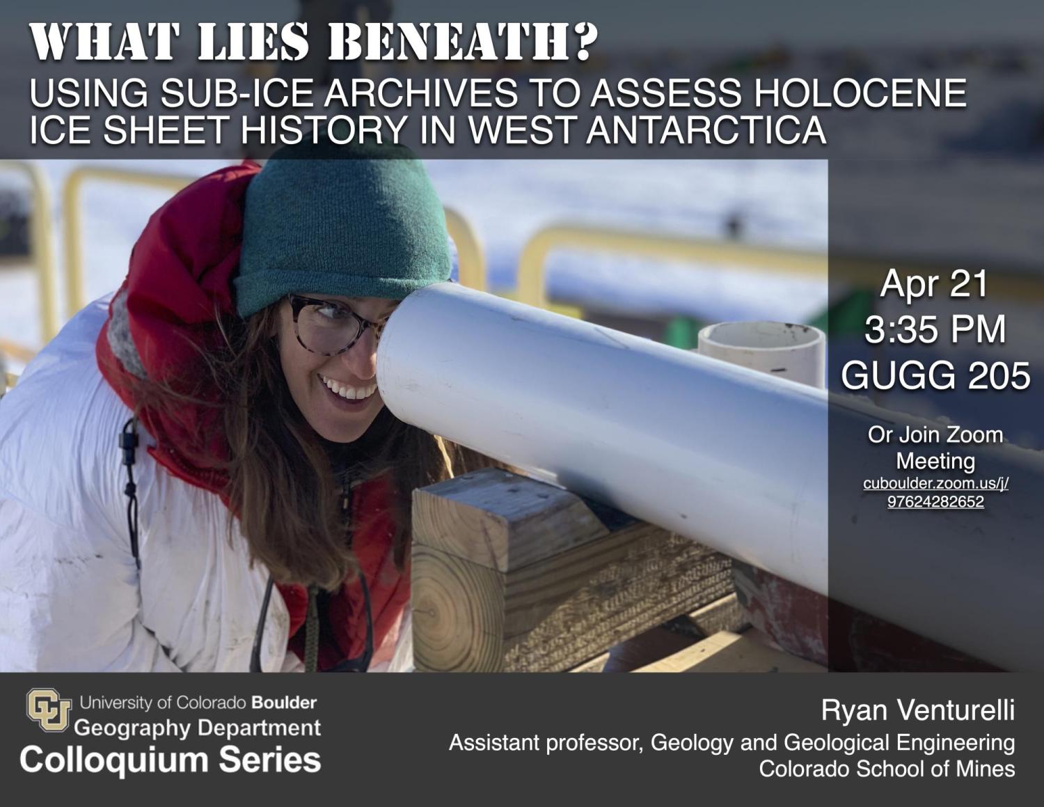colloquium Poster with title, time