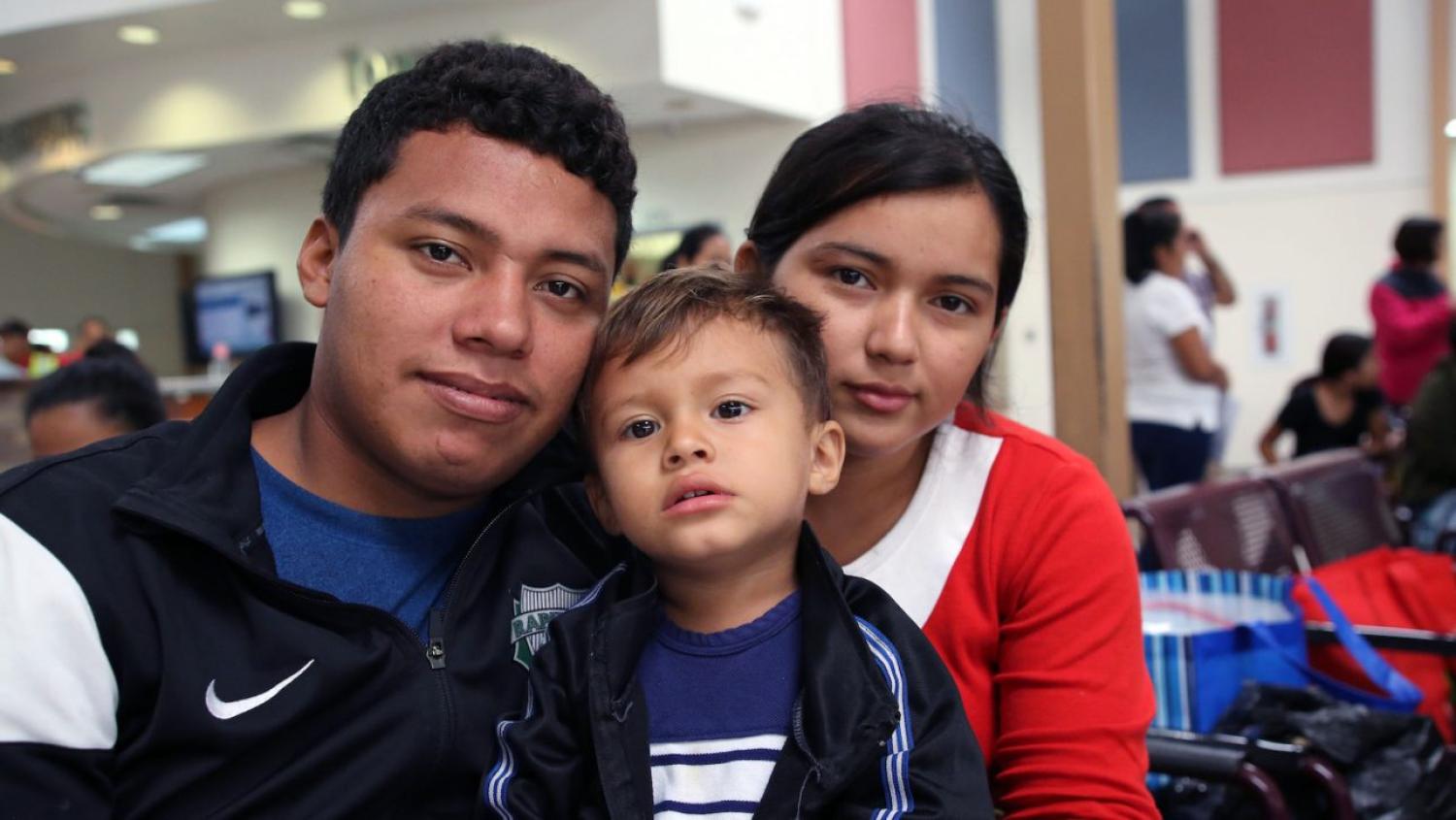 Young couple with young boy