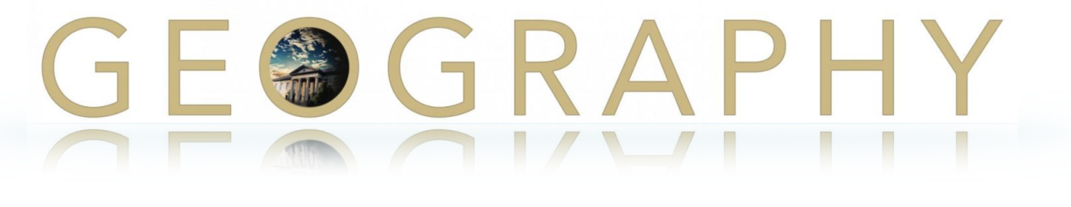 CU Geography Logo Title with reflection