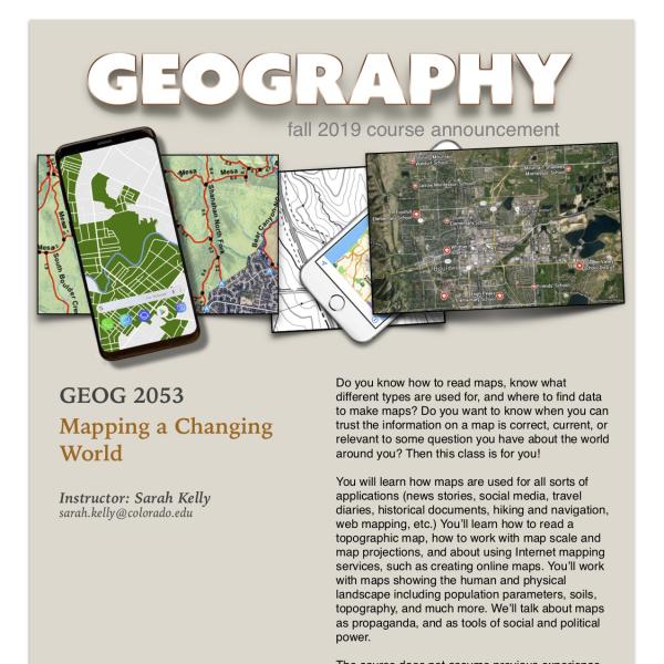 GEOG 2053 Course Announcement for Fall 2019