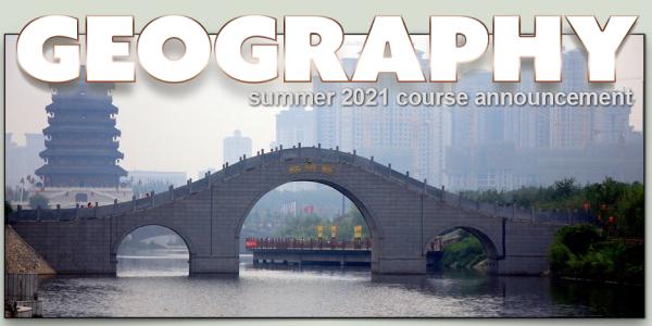 GEOG 3822 Course Flyer for Summer 2021