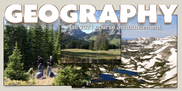 GEOG 4371/5371 Course Announcement for Fall 2021