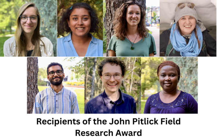 Spring 2025 Pitlick Award Recipients: Annika Hirmke Prakriti Mukerjee Esmee Mulder Holly Roth Anshul Sharma Nic Tarasewicz Rahila Yilangai