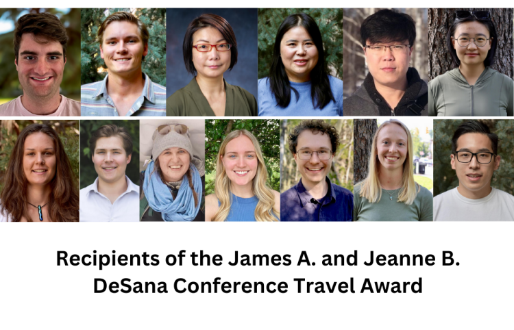 Recipients of the Spring 2025 James A. and Jeanne B. DeSana Conference Travel Award