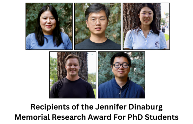 Spring 2025 Recipients of the Jennifer Dinaburg Memorial Research Award For PhD Students