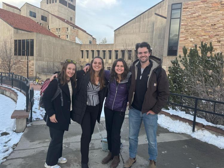 Members of the Co-teaching team (Pictured from left to right: Mariah Bowman, Brigid Mark, Sara Fleming, and Sean Benjamin)