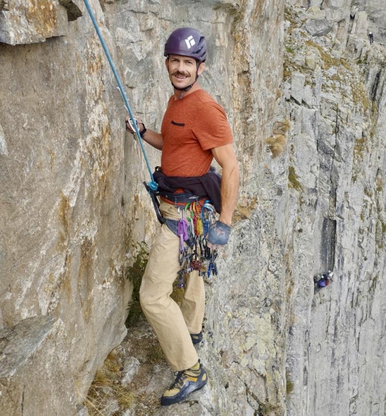 Tim Watts mountain climbing