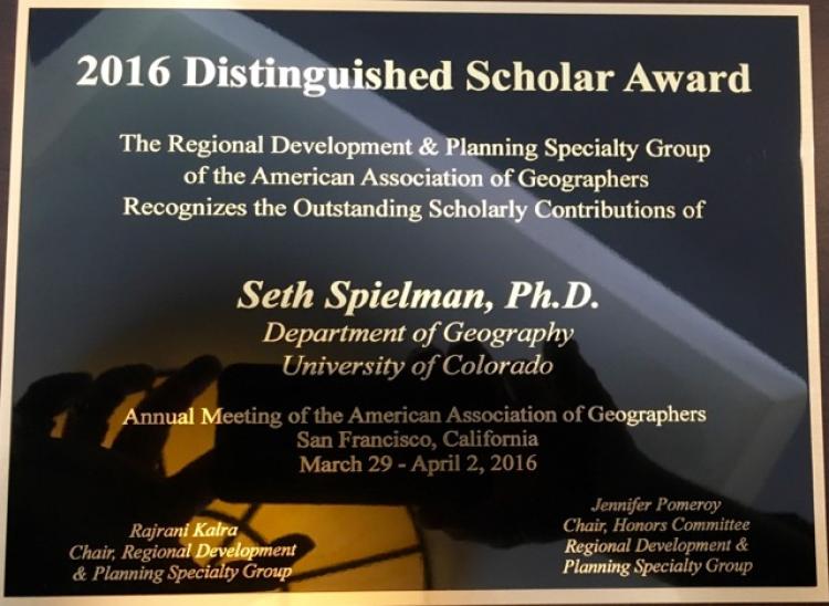Seth Spielman Award Cover