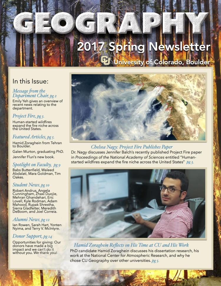 Spring 2017 Newsletter cover image
