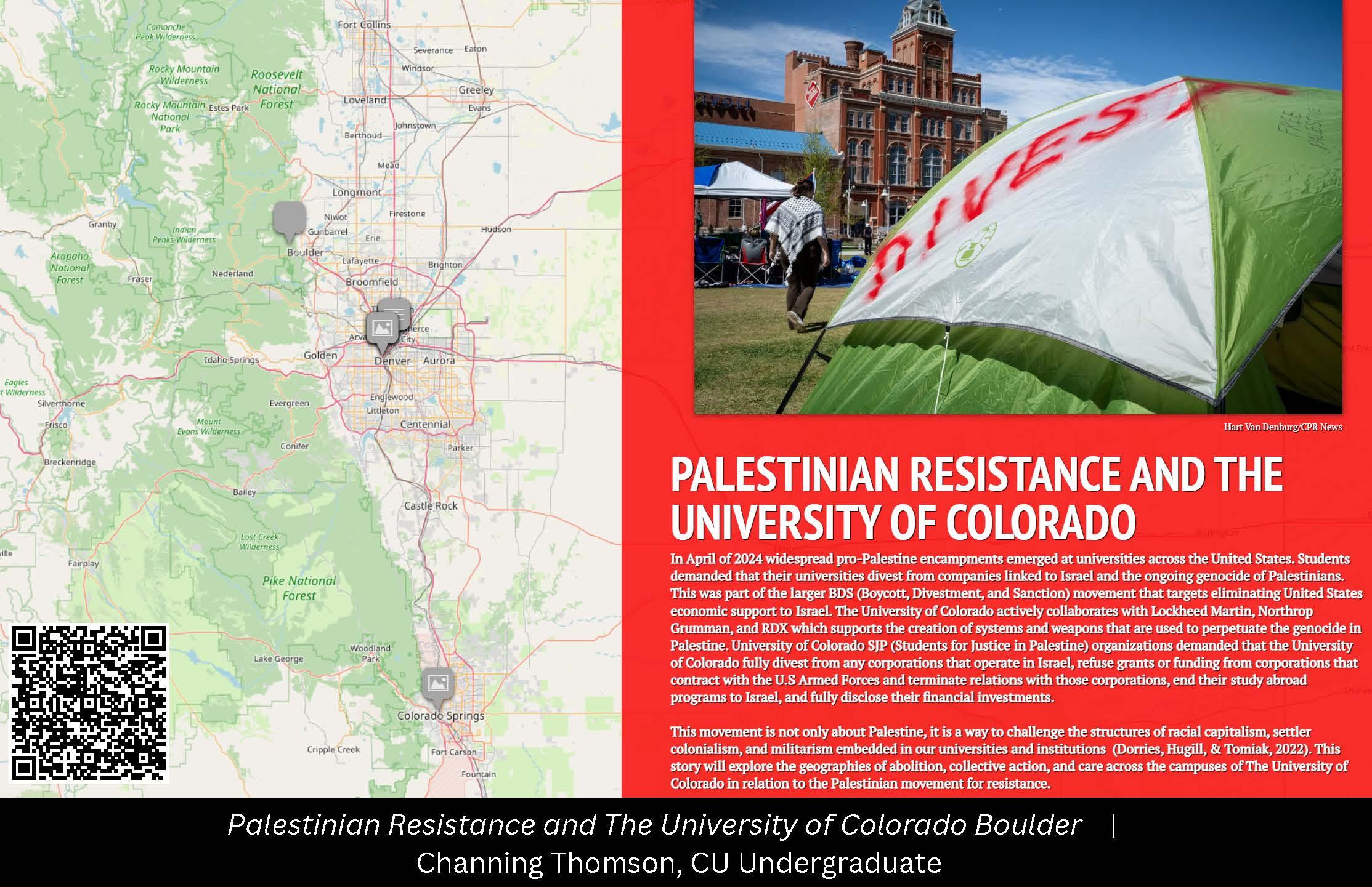 Palestinian Resistance and the University of Colorado Boulder