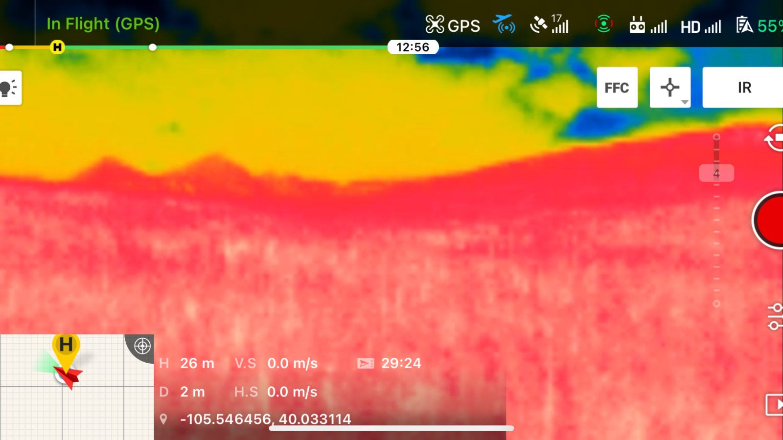 Infrared Drone's Eye View