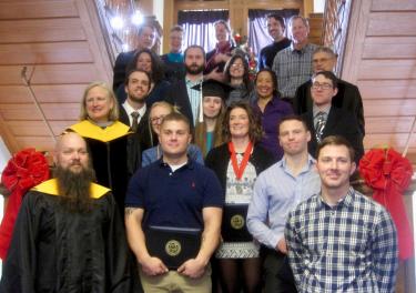 Group photo of January 2016 graduating class