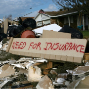 homes with larges piles of drywall and construction junk outside