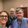 Chris (left), with Dan Trudeau (PhD, CU-Boulder) and Ken Foote (former faculty CU-Boulder) at the 2024 AAG meetings