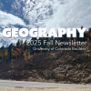 Geography 2025 Falll Newsletter