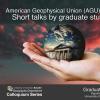 Colloquium poster with title, date, and generic photo of hand holding the department logo