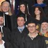 Students in caps and gowns