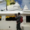 Man shooting video in Nepal