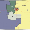 Colorado map showing redistricting