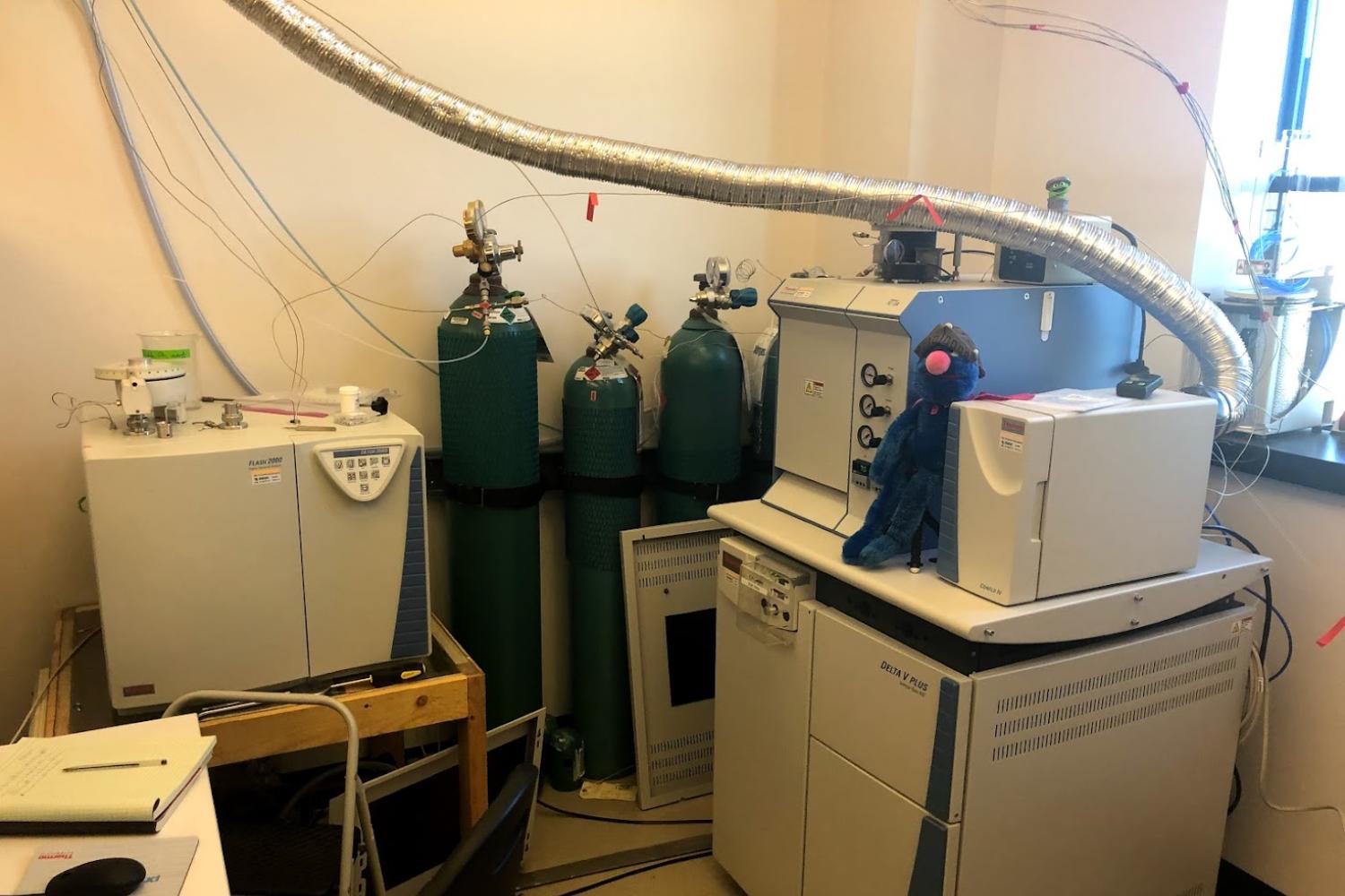 The general purpose Delta V Plus isotope ratio mass spectrometer.